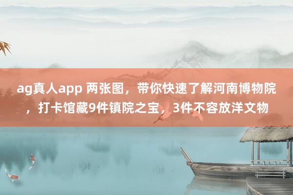 ag真人app 两张图，带你快速了解河南博物院，打卡馆藏9件镇院之宝，3件不容放洋文物